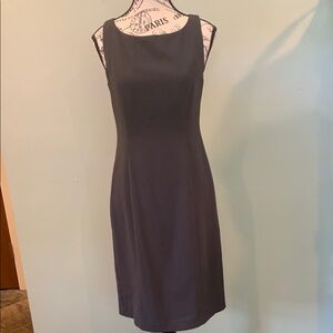 Vintage Esprit Classic Sleeveless Dark Gray Shift Midi Dress Women’s Size 5/6